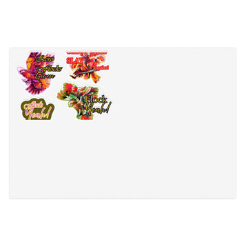 Set of 4 Flock Yeah Stickers