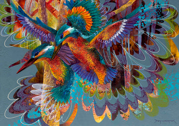 Forest Kingfishers | Paper Print